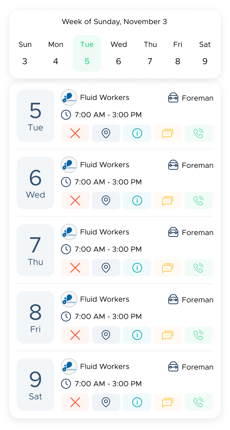 Business Worker Schedule Image